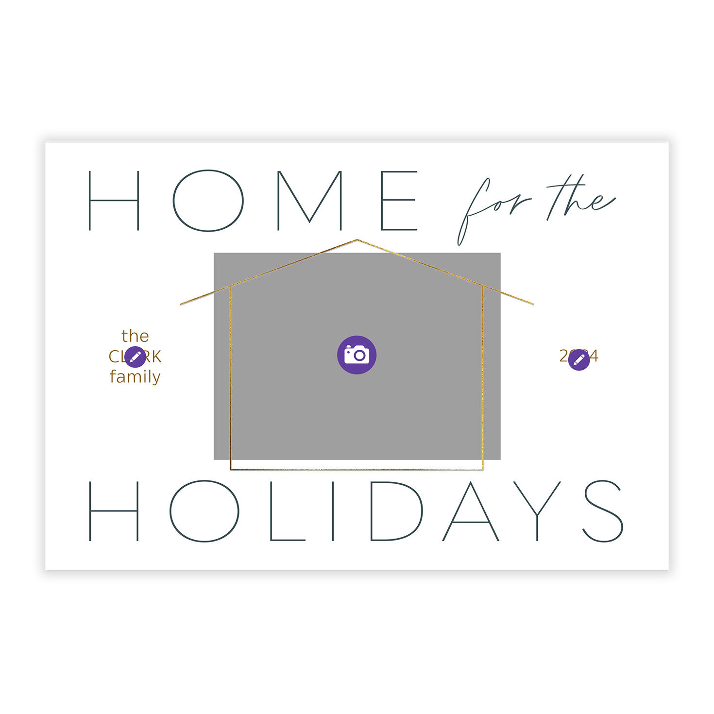 Home for the Holidays Flat Holiday Photo Card, , large image number 5