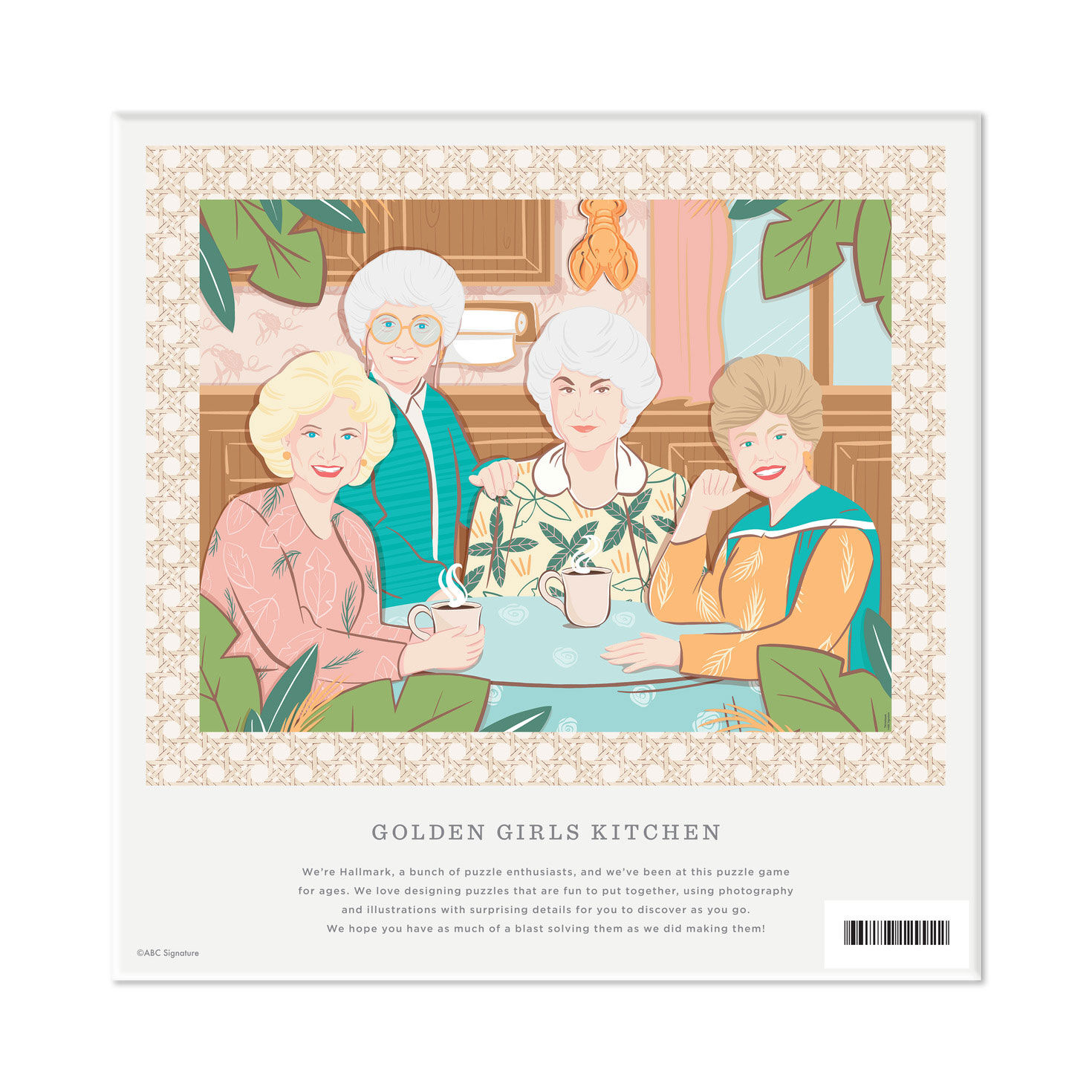 The Golden Girls at the Table 1000-Piece Puzzle back image number 6