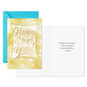 Bokeh Lights on Gold New Year Cards Pack Card Front with Sentiment image number 2