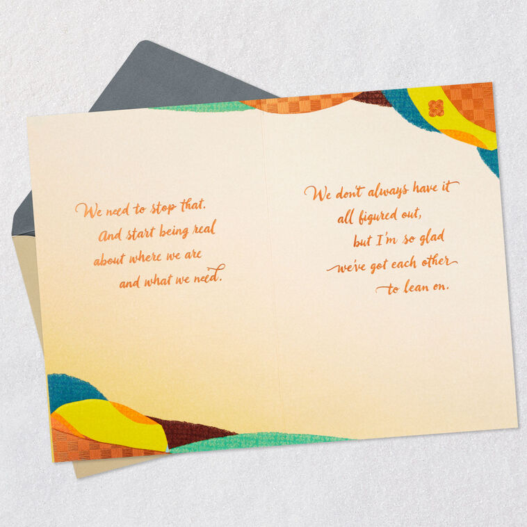 Being Real About What We Need Friendship Card, , large image number 4