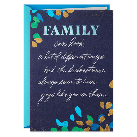Lucky to Be Family With a Guy Like You Father's Day Card