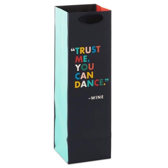 13" You Can Dance Quote Wine Gift Bag, , large image number 6