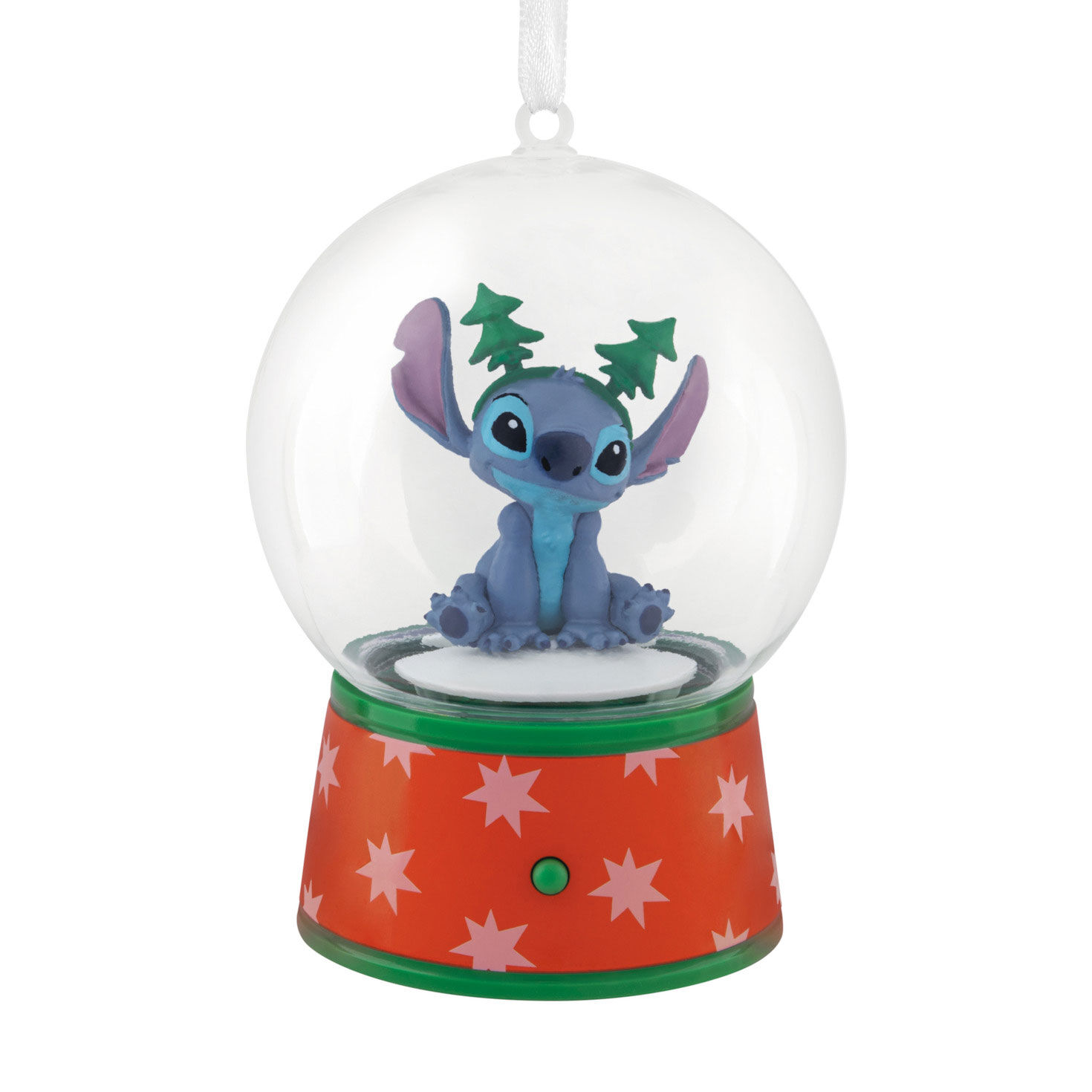 Disney Stitch Musical Snow Globe Hallmark Ornament With Motion