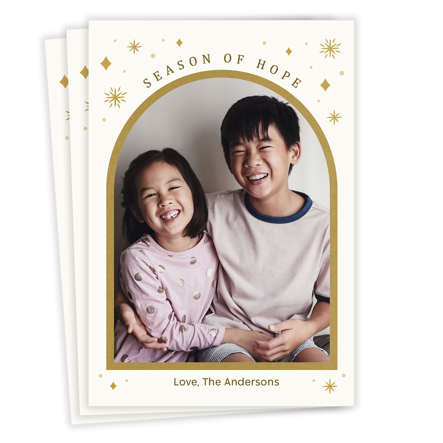 Elegant Season of Hope Flat Holiday Photo Card