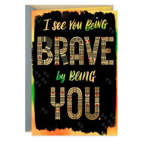Be Brave, Be You Card, , large