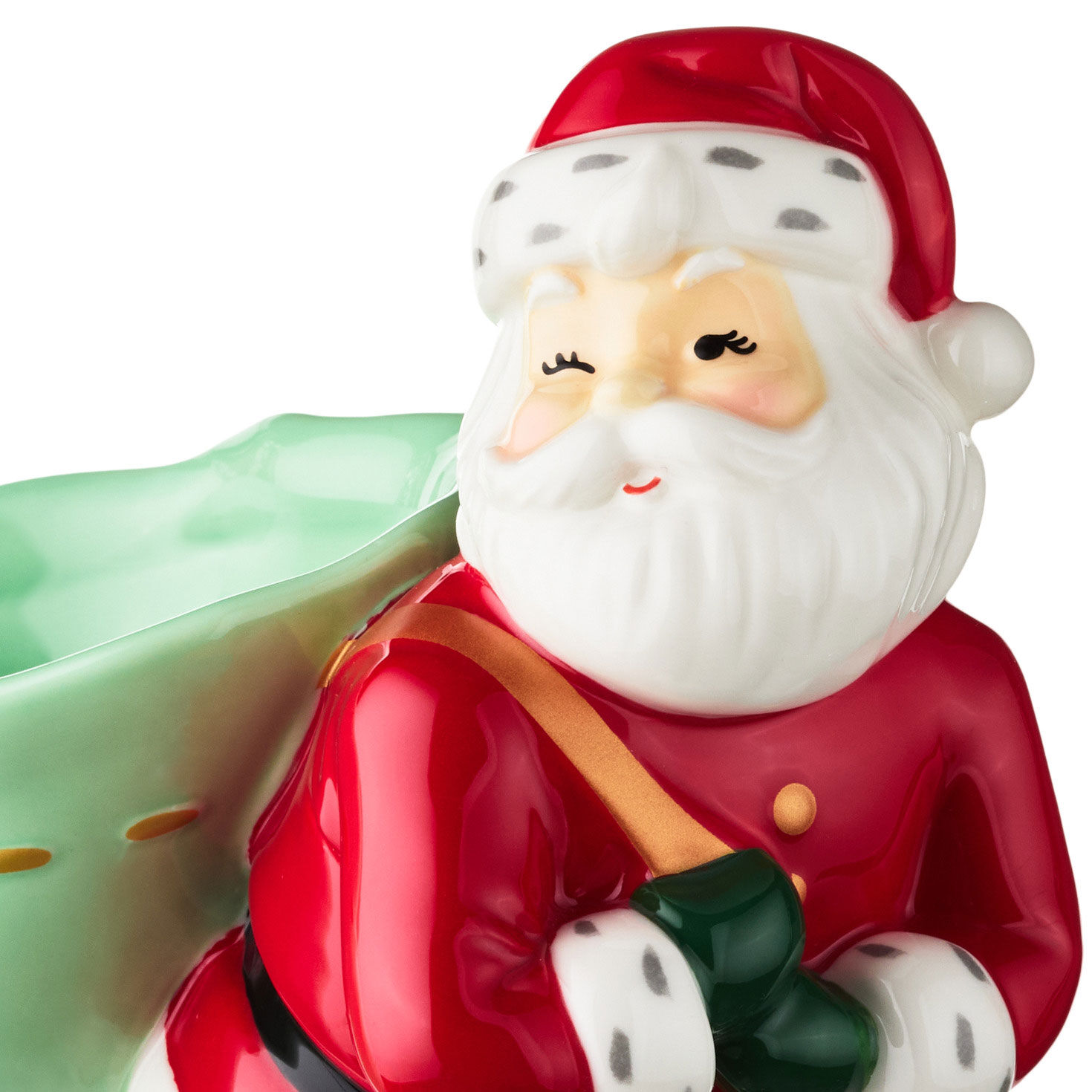 Santa With Toy Bag Candy Dish, 7" H for only USD 42.99 | Hallmark