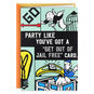 Hasbro® Monopoly® Get Out of Jail Free Funny Birthday Card, , large image number 1