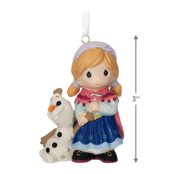 Disney Precious Moments Frozen Anna and Olaf Porcelain Ornament, , large image number 3