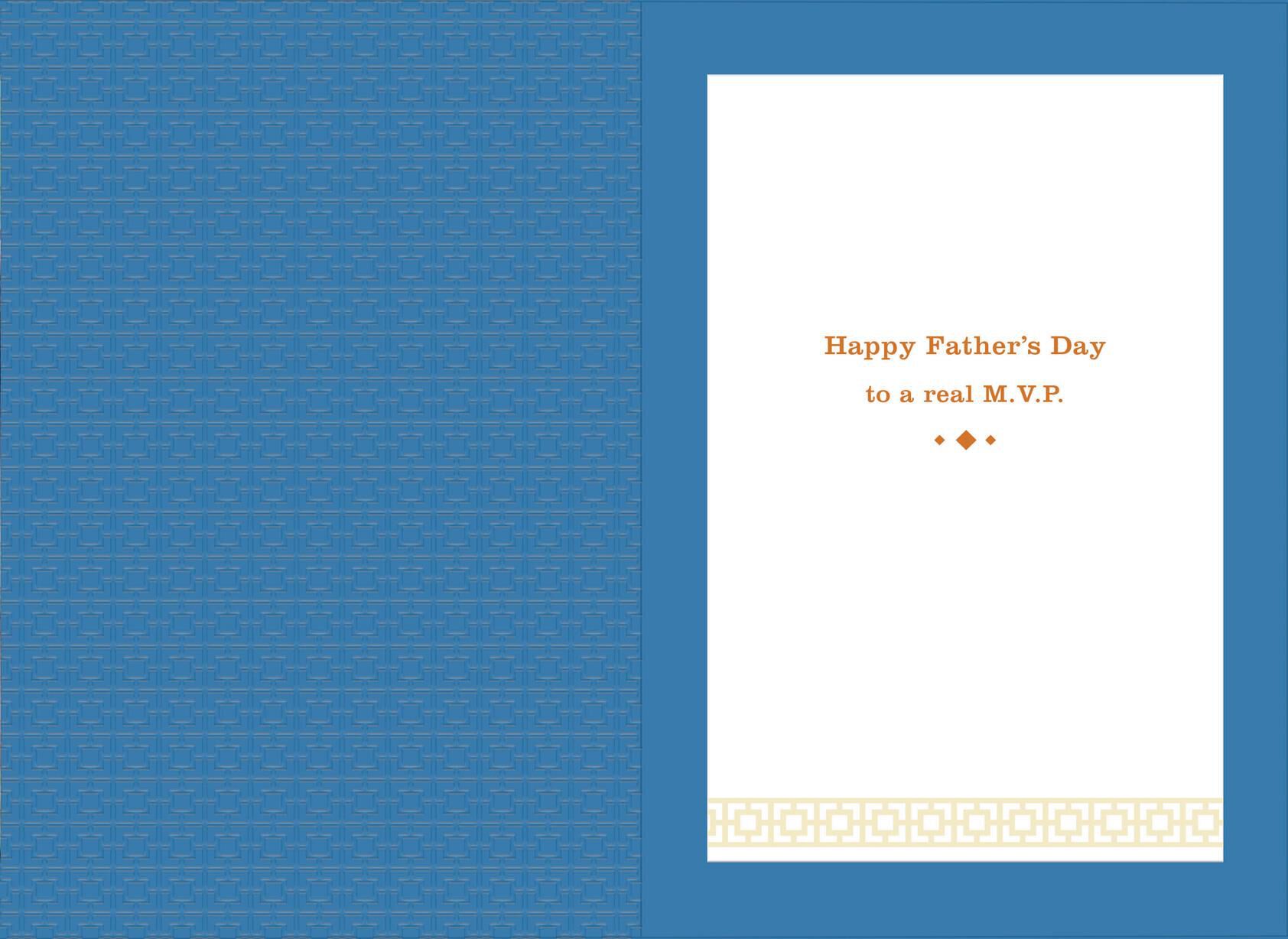 Baseball Glove Father's Day Card