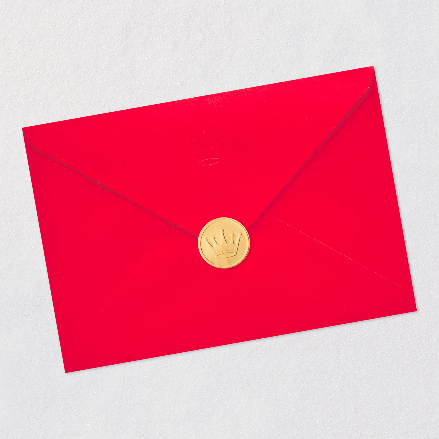 Red Ombr&eacute; Stripes and Hearts Friendship Card Envelope Back with Seal image number 7