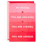 Amazing, Strong, Unique, Loved Friendship Card, , large image number 1