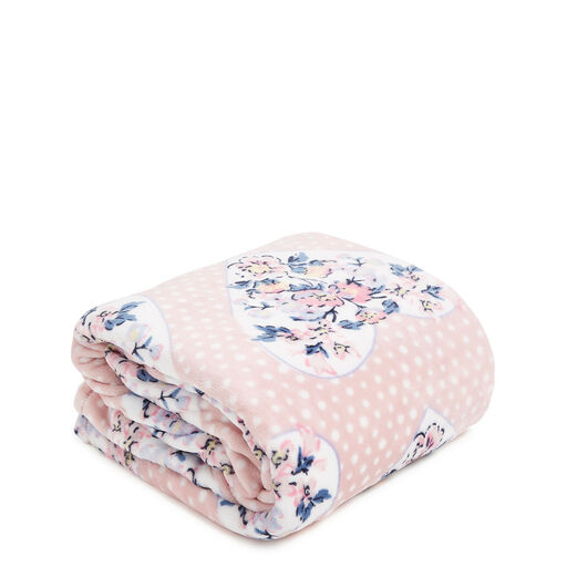 Vera Bradley Throw Blanket in Mon Amour Soft Blush, 50x80, 