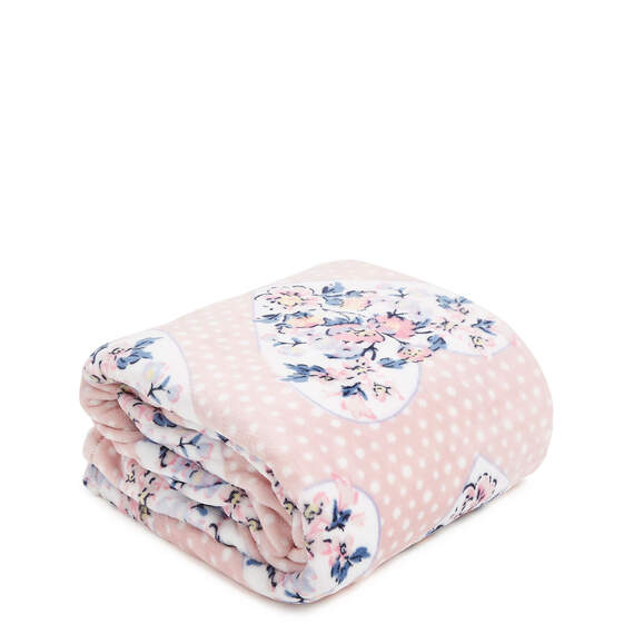 Vera Bradley Throw Blanket in Mon Amour Soft Blush, 50x80