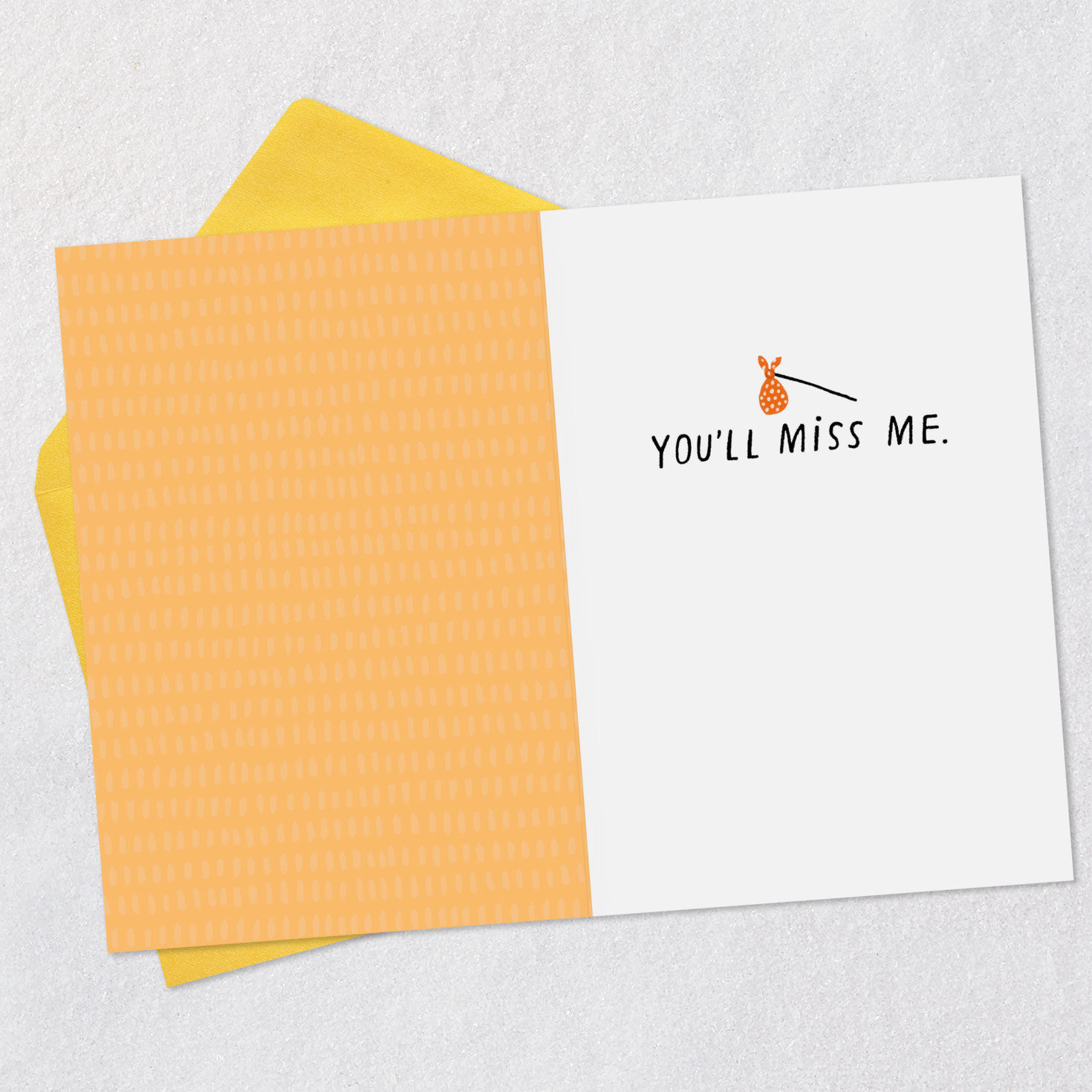 Cartoon Bear Walking Down Road Funny Goodbye Card Open card with envelope image number 3