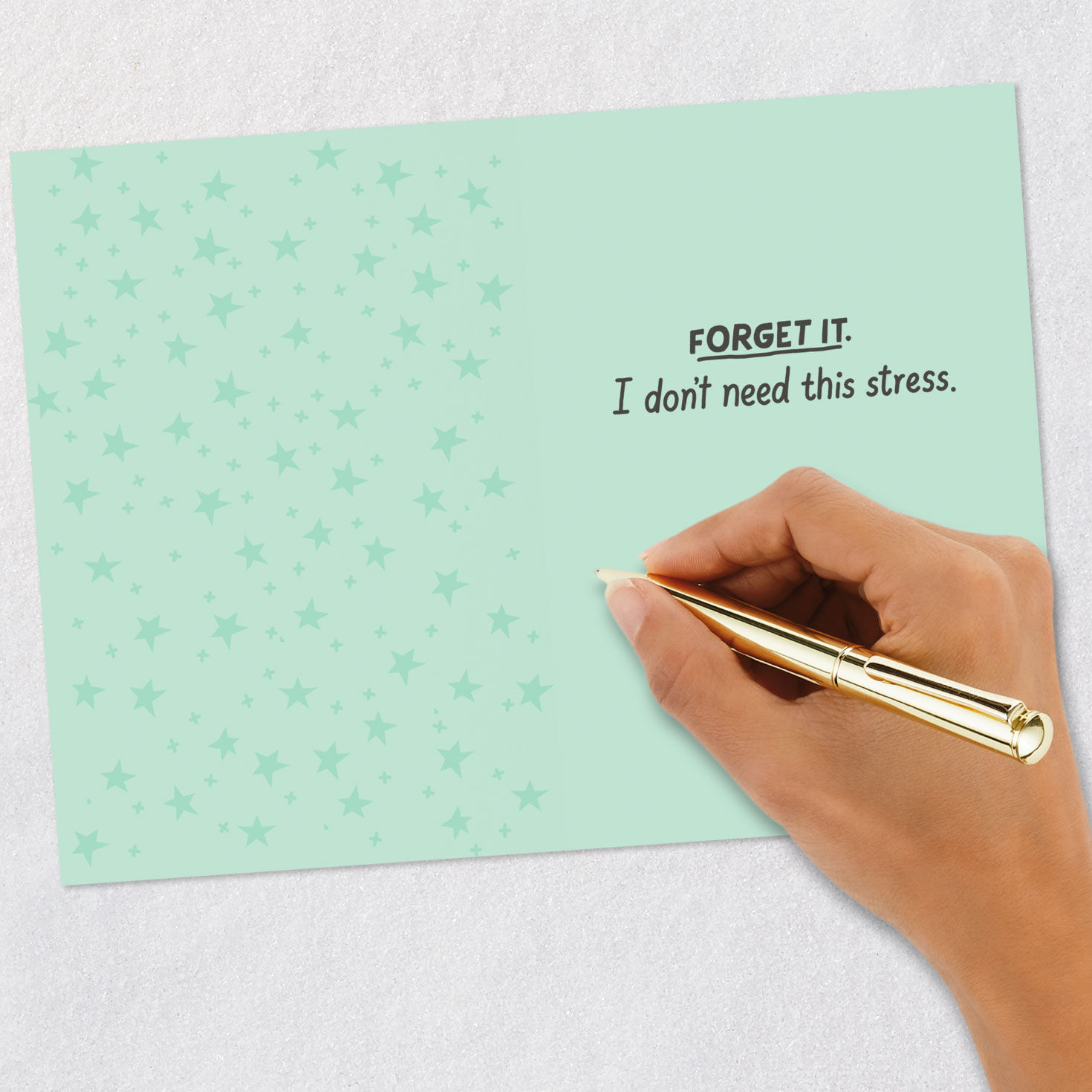 Colorful Lettering on Black Funny Birthday Card signing card image number 6