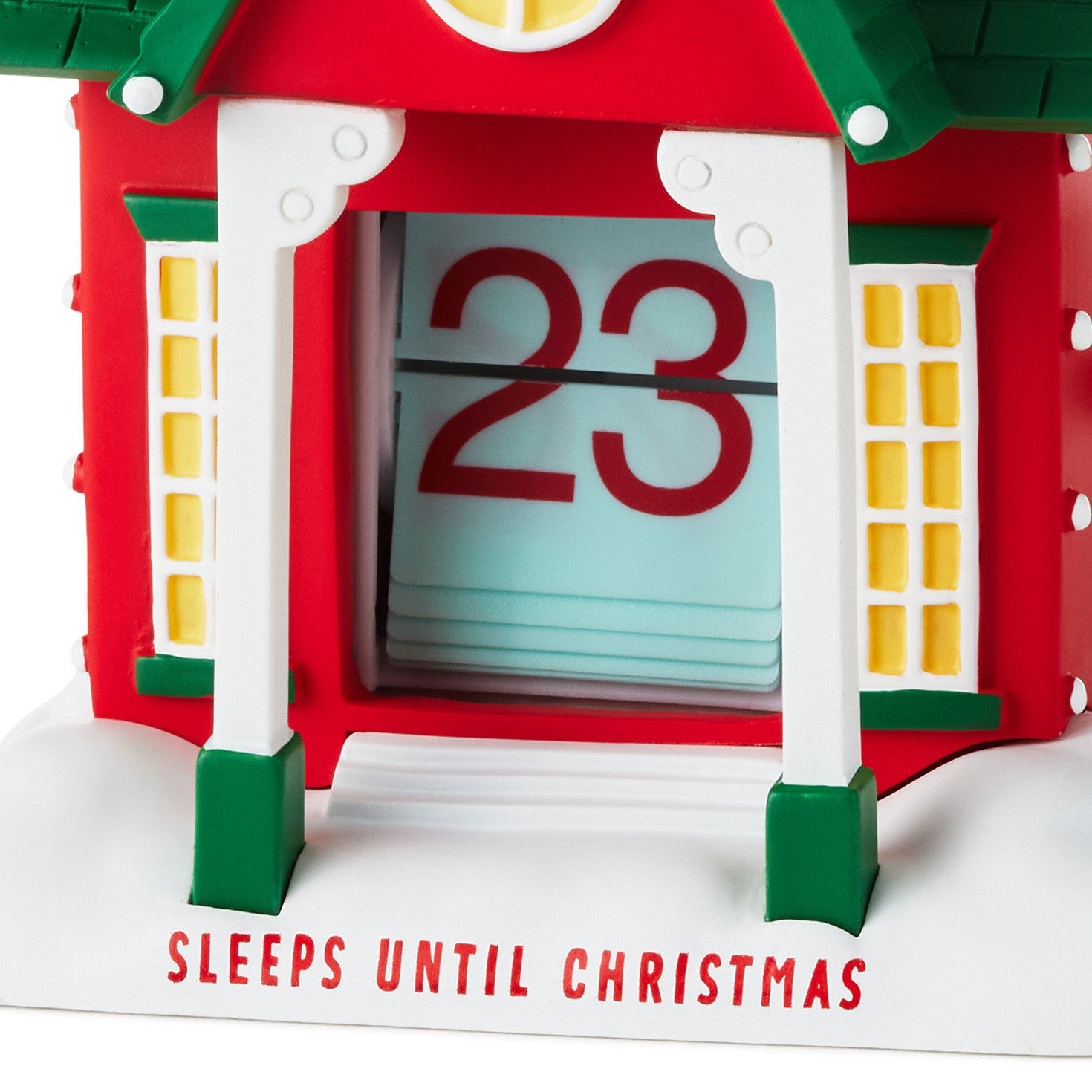 Holiday House Christmas Countdown Calendar With Crank - Seasonal Decor ...