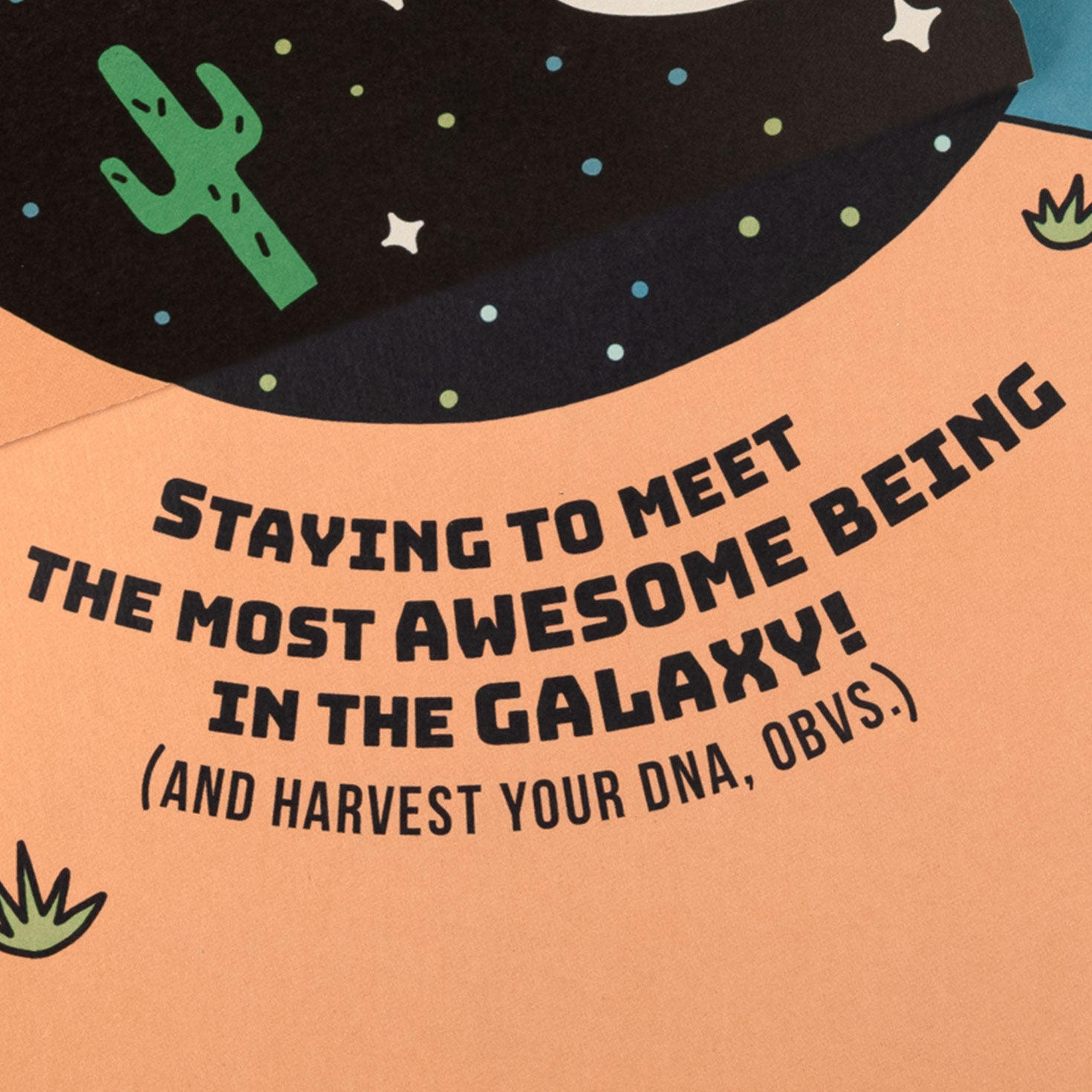 Alien Party Musical Pop-Up Birthday Card for Kids sentiment image number 3