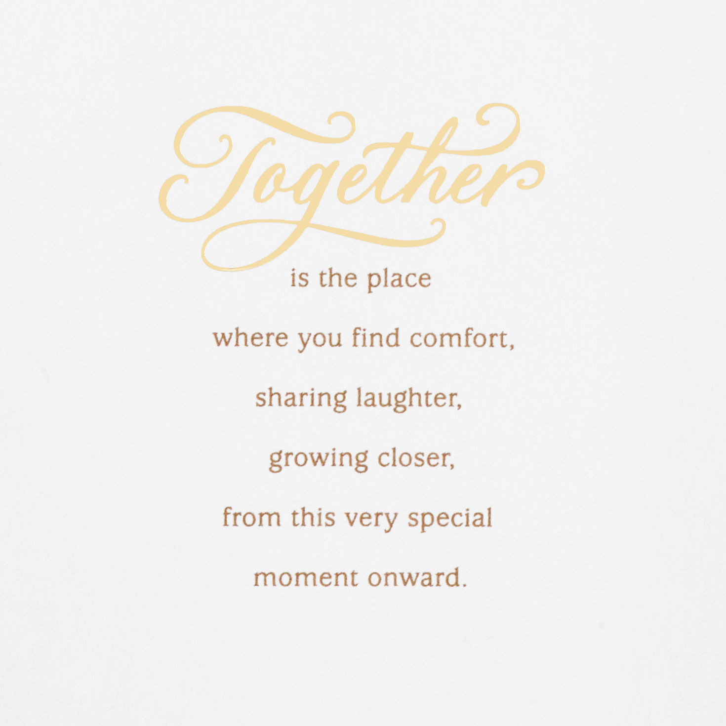 Holding Hands Wedding Card for Couple sentiment image number 2