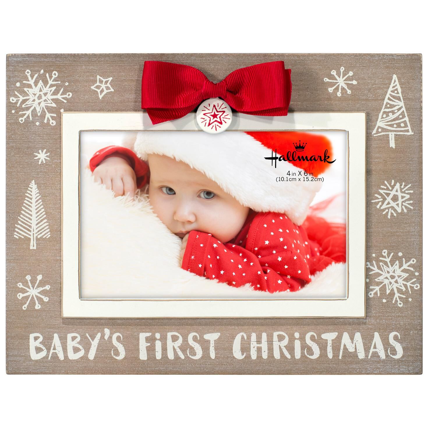 First Christmas Wood Picture Frame, 6x4 