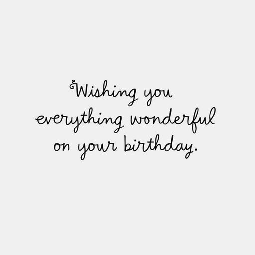 Wishing You Everything Wonderful Birthday Card, 