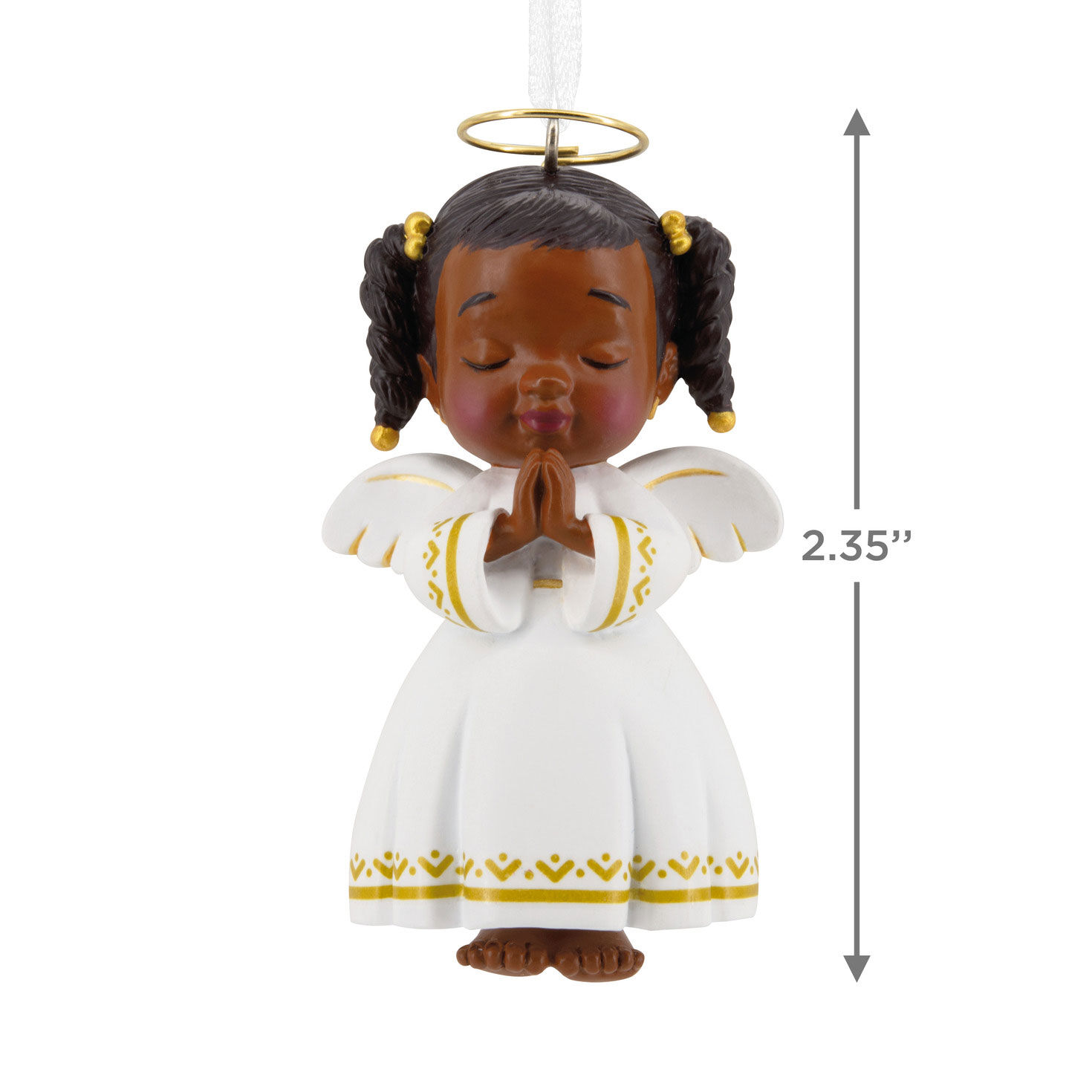 Mahogany Angel Hallmark Ornament, , large image number 3