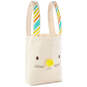 10.7" Canvas Fabric Bunny Face Medium Gift Bag, , large image number 1