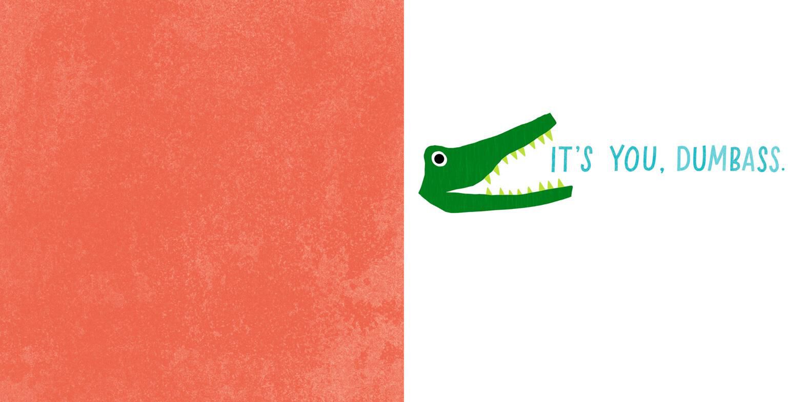 Alligator Word Bubble Birthday Card