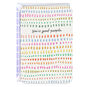 Colorful Dot Dash Pattern Thank You Card Card Front image number 1