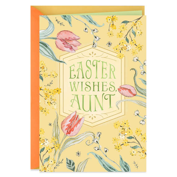 Warm and Bright Wishes Easter Card for Aunt, , large image number 1