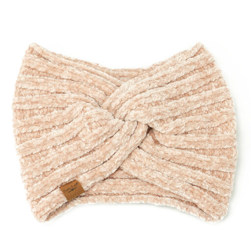 Britt’s Knits Pink Chenille Twist-Front Women's Headband, 