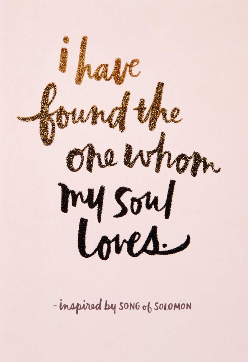 Whom My Soul Loves Religious Birthday Card