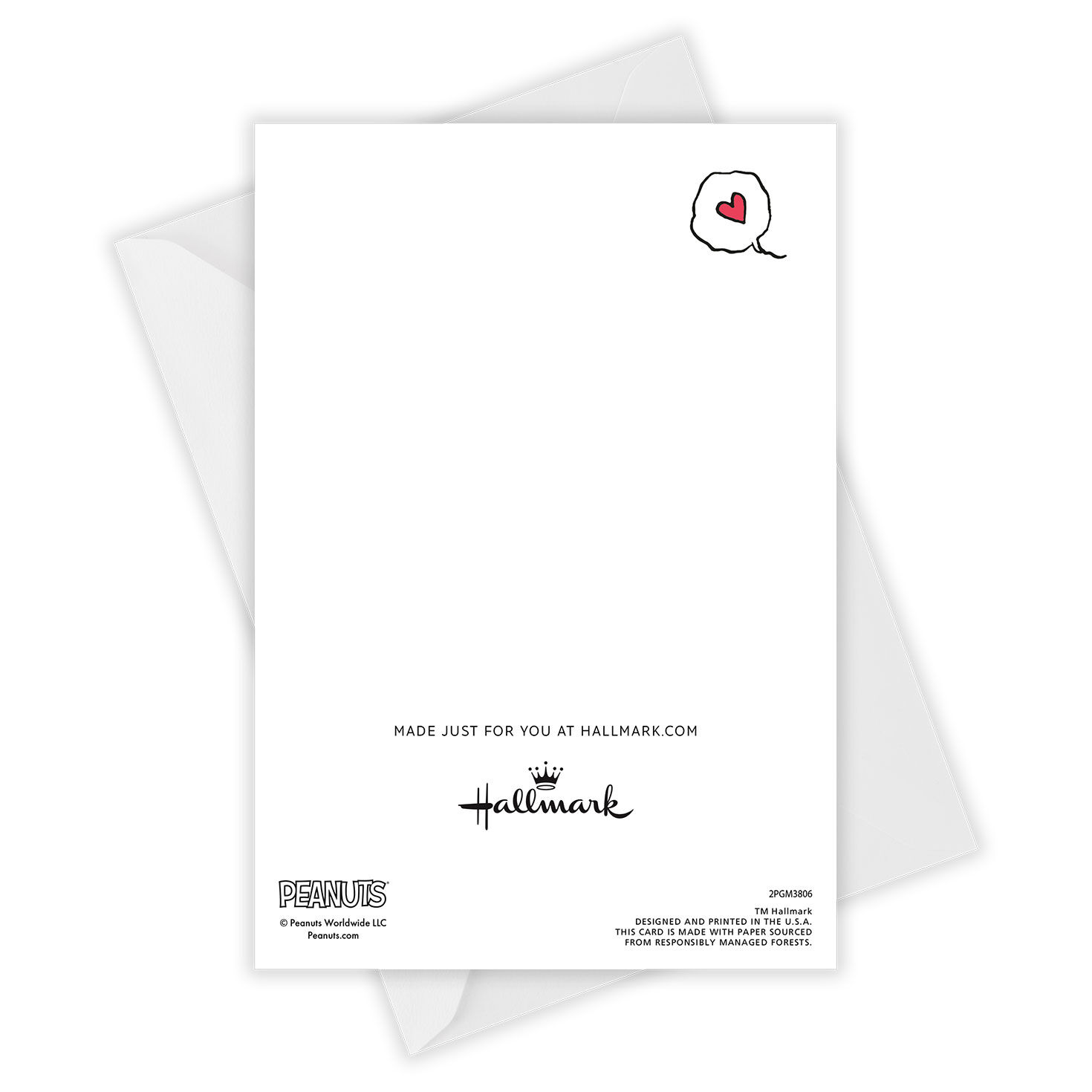 Peanuts&reg; Snoopy Sending Love Custom Card, , large image number 4