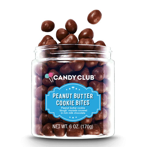 Candy Club Peanut Butter Cookie Bites Candy Jar, 6 oz., 