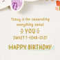 Purple Butterfly First Birthday Card for Kid Sentiment image number 3
