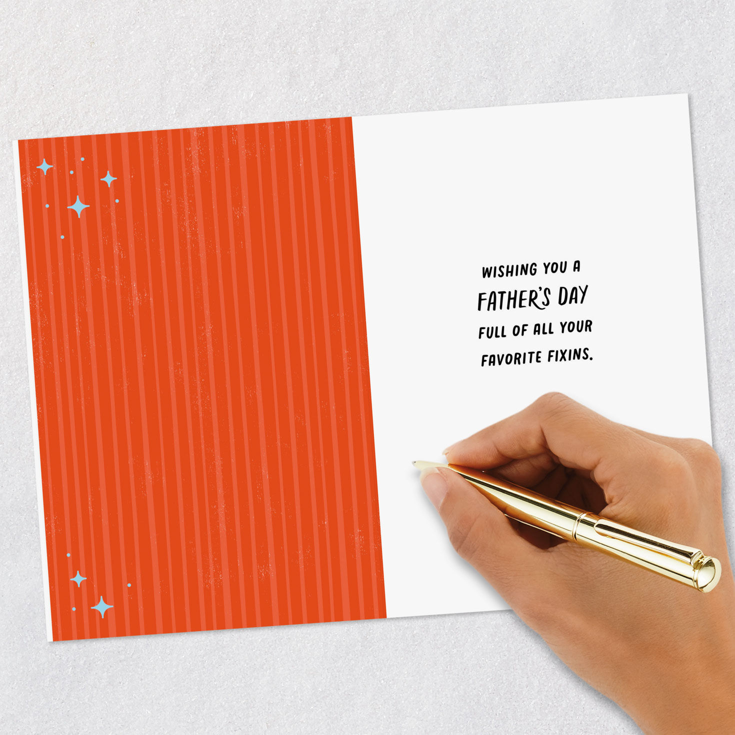 BBQ Grill Pun Dad Father's Day Card signing card image number 6