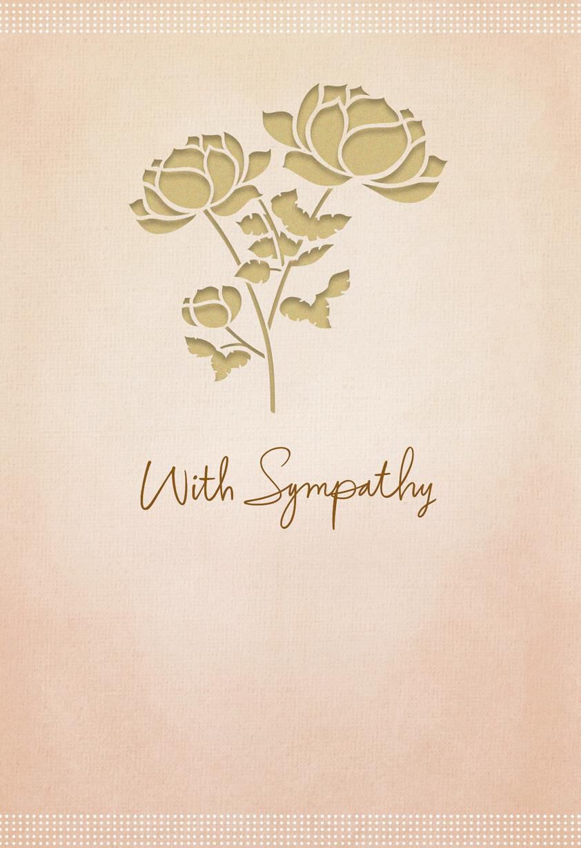 Thoughts and Prayers Sympathy Card