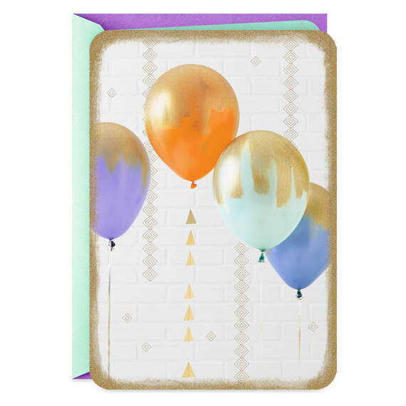 Balloons Blank Card