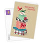 Pile of Gifts Personalized Christmas Card for Brother Card  front with Envelope  image number 2