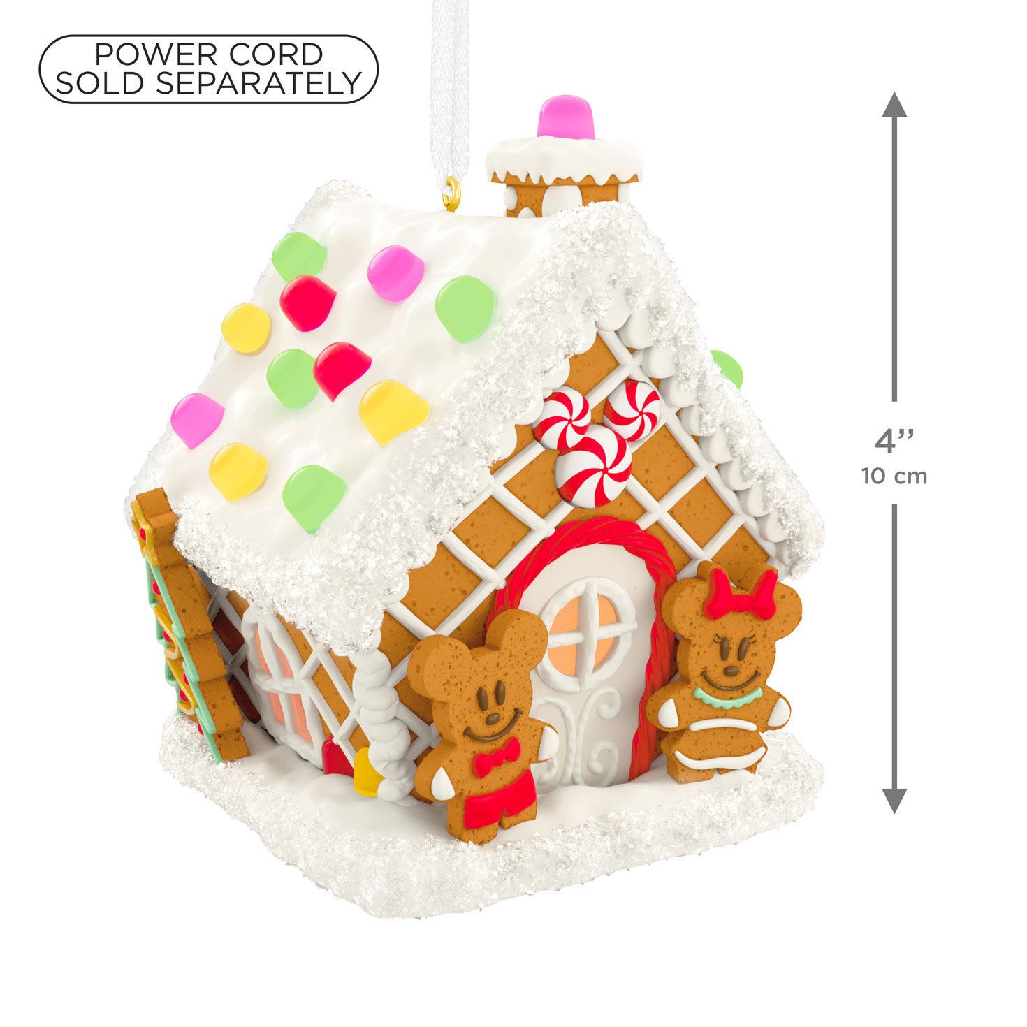 Disney Gingerbread House Keepsake Ornament measurement image number 3