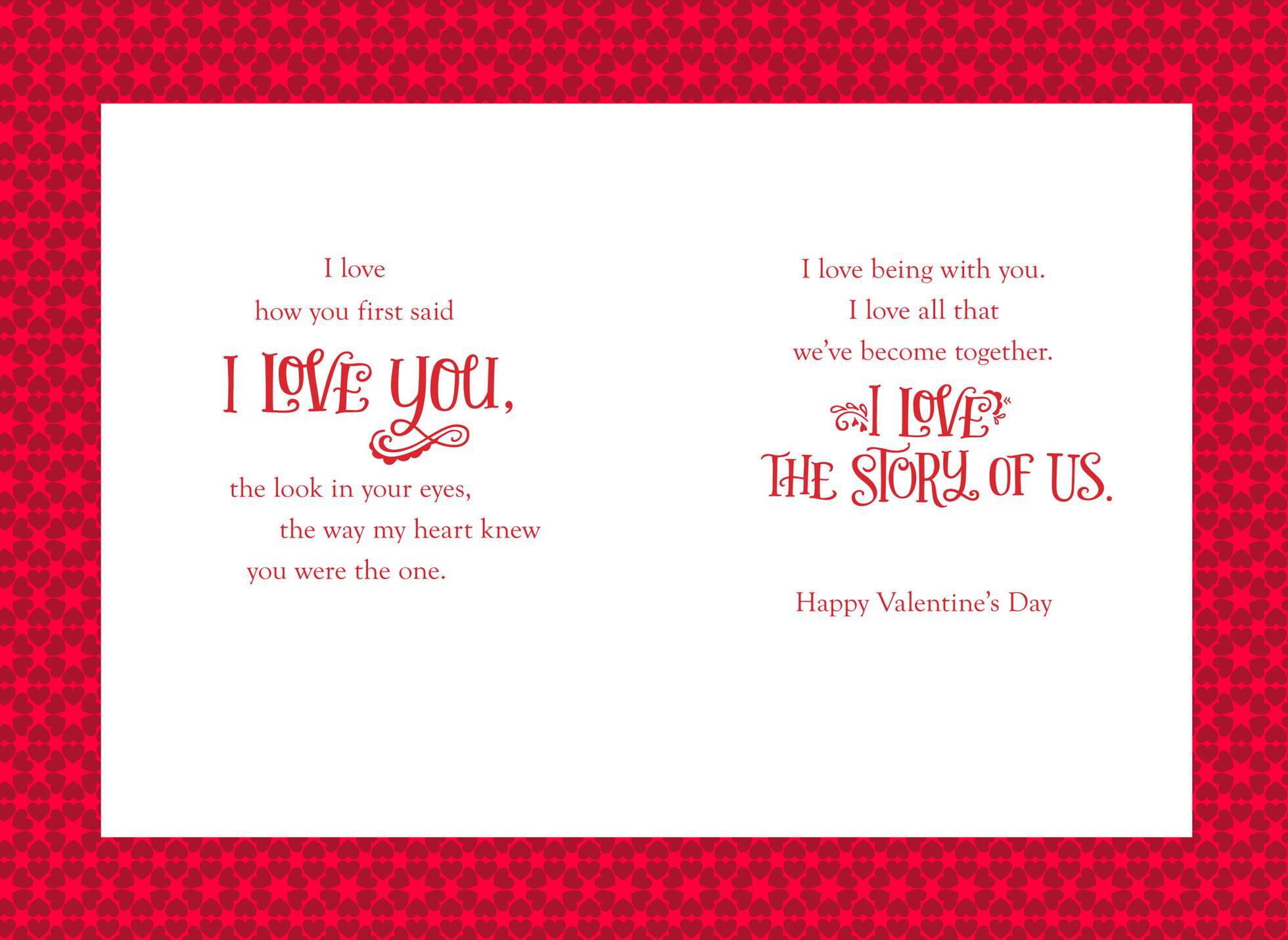 The Story of Us Valentine's Day Card