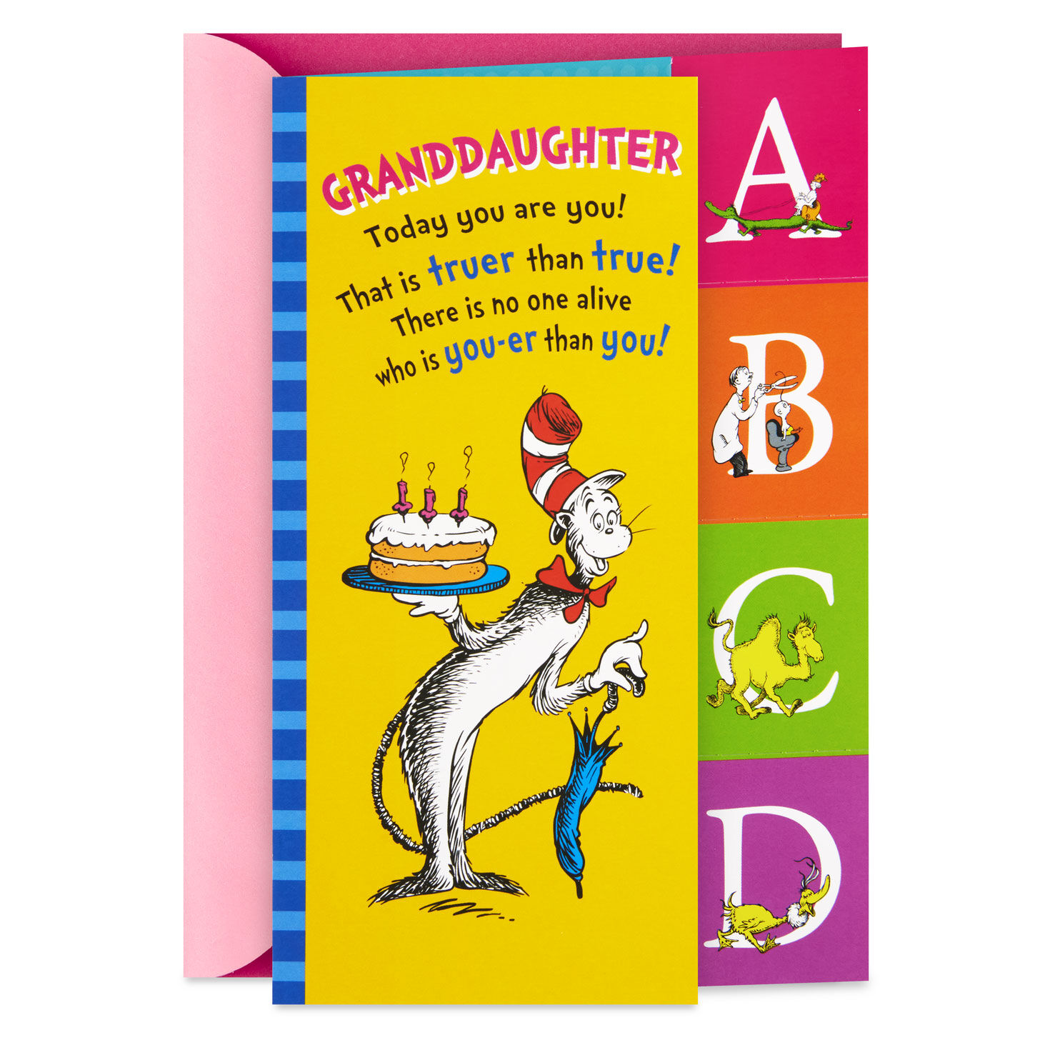 Dr. Seuss™ No One You-er Than You Birthday Card for Granddaughter With Alphabet Flash Cards for only USD 4.99 | Hallmark