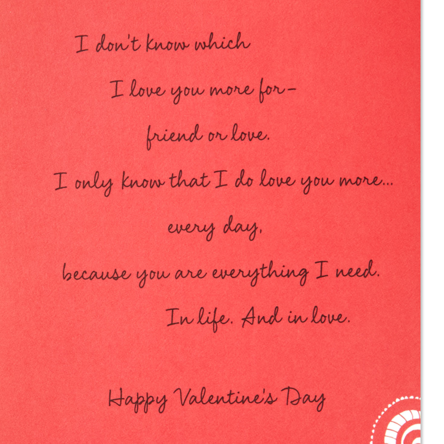 My Love, My Friend Romantic Valentine's Day Card for only USD 5.59 | Hallmark