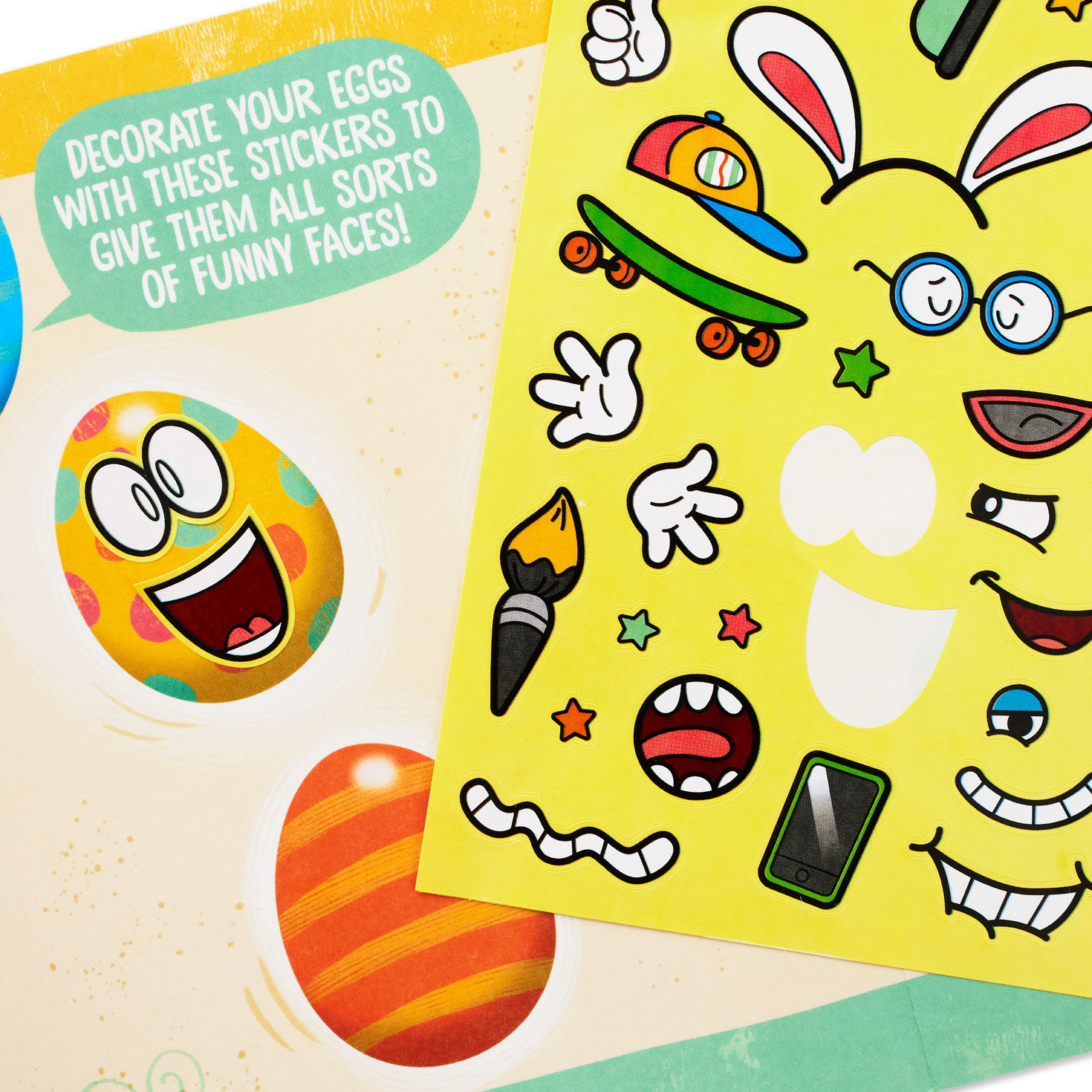 Good Egg Easter Card With Kids Sticker Activity Card Front Detail image number 6