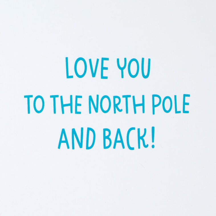Polar Bear and Bird Granddaughter Christmas Card sentiment image number 2