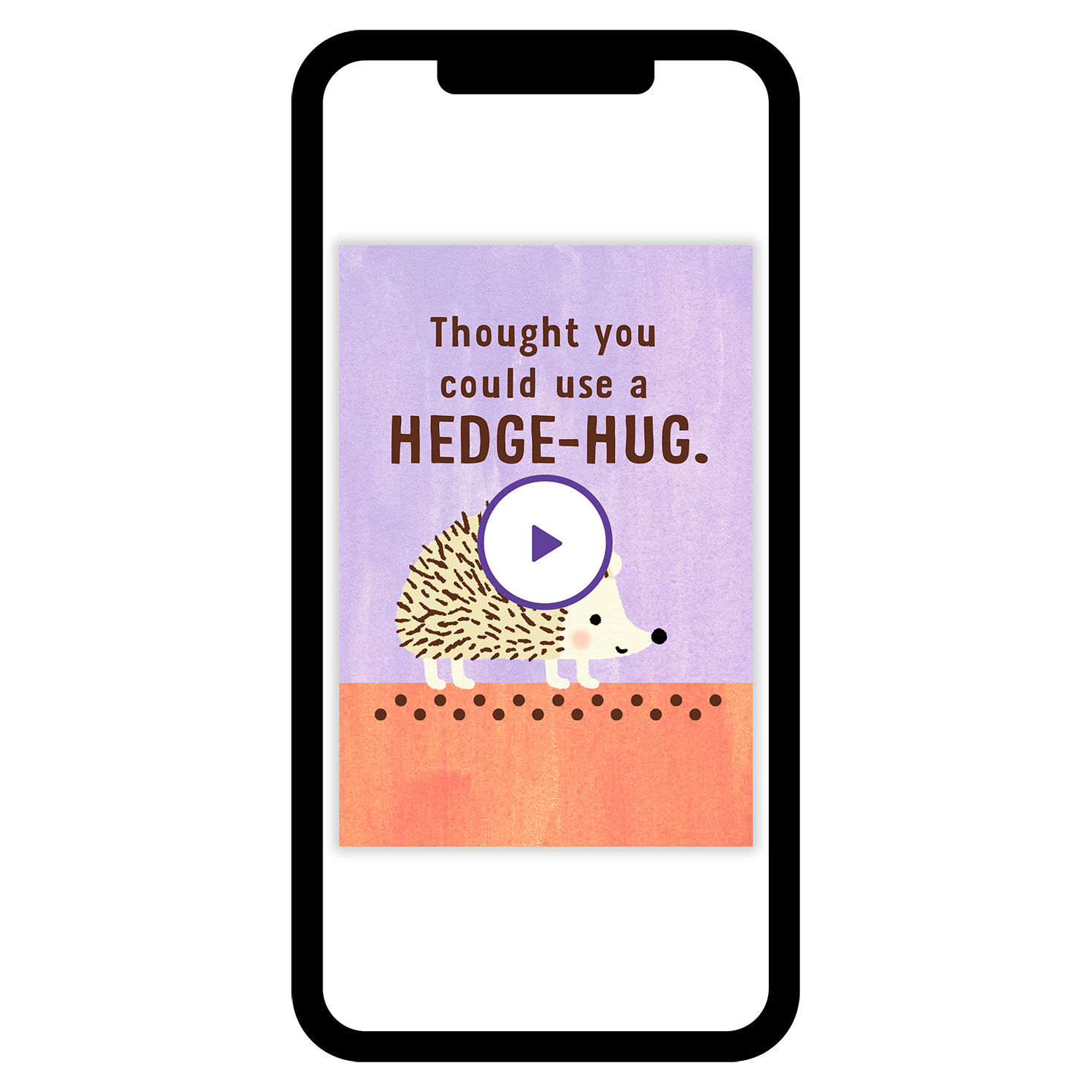 Hedge-Hug Thinking of You eCard