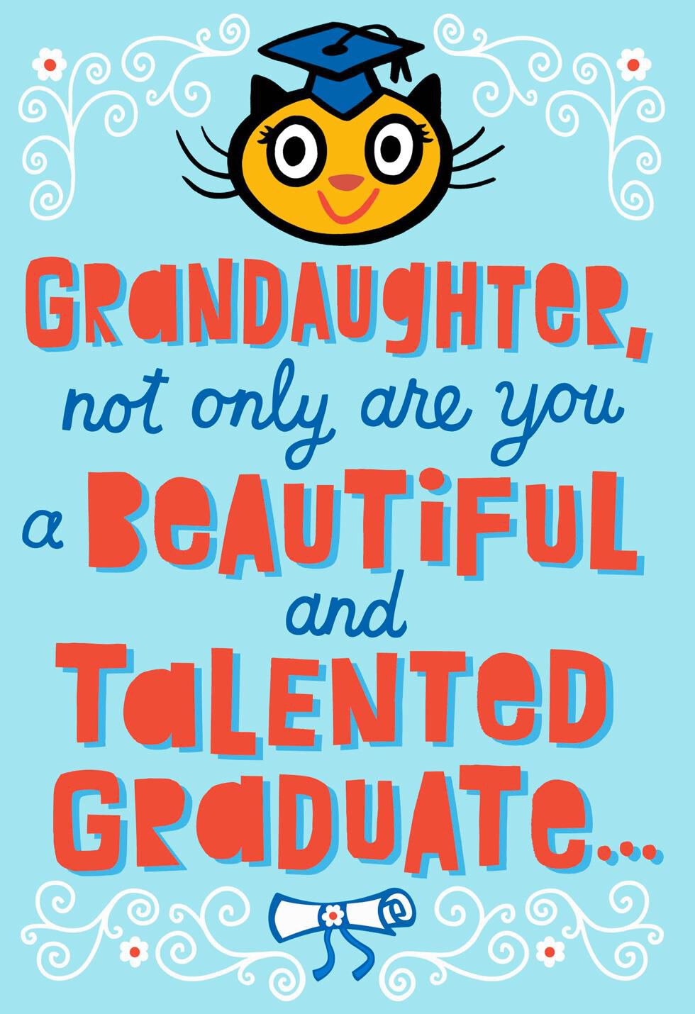 Long Line of Geniuses Pop Up Graduation Card for Granddaughter