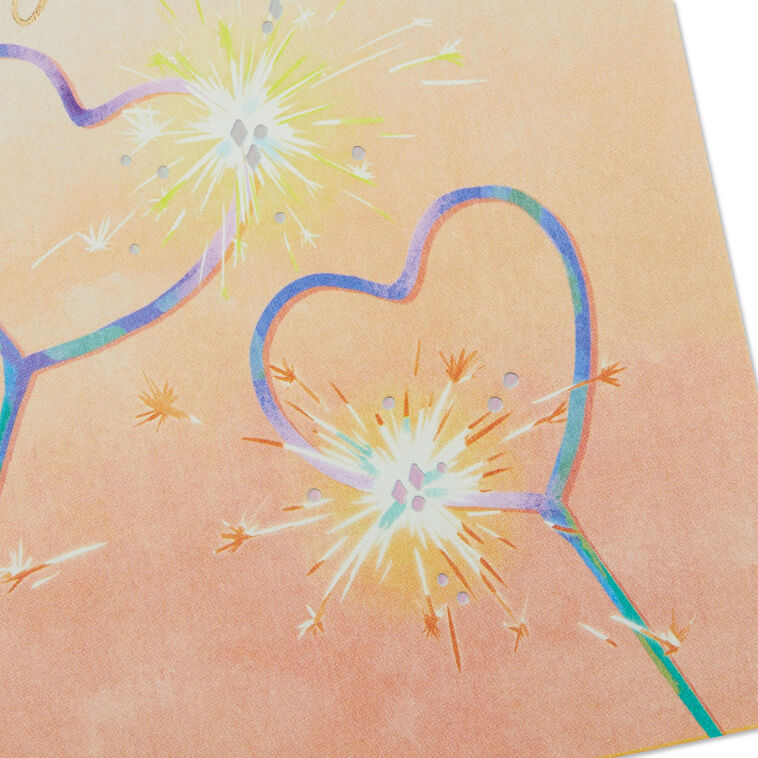 Heart Sparklers Daughter-in-Law Wedding Card  image number 5