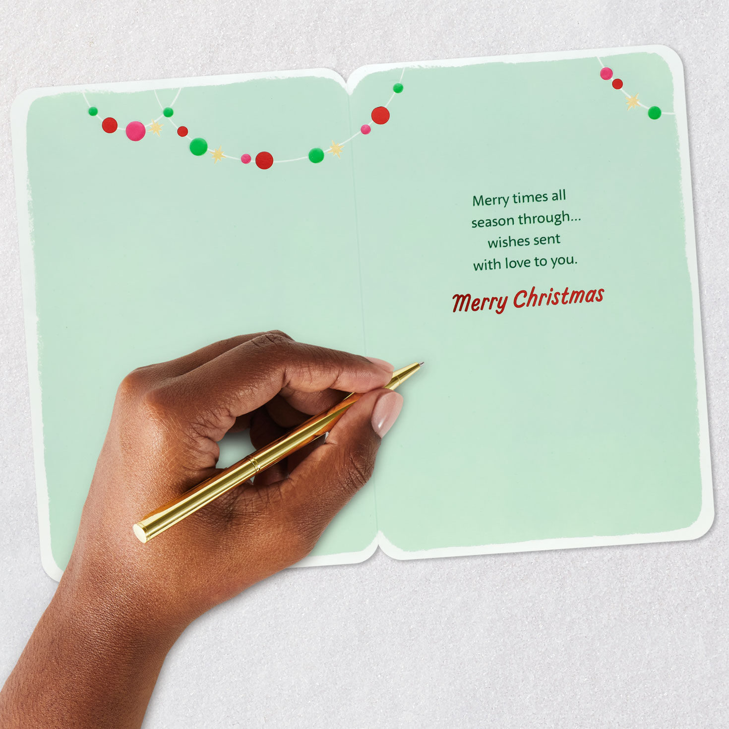 Tree TV Cookies Games Christmas Card Signing card image number 6