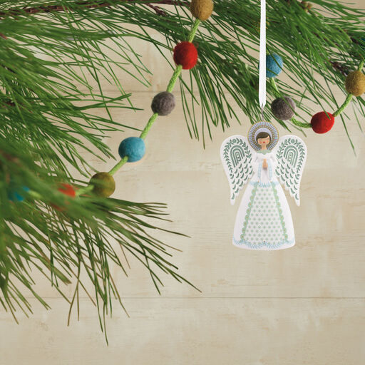 Folk Art Angel Hallmark Ornament, 