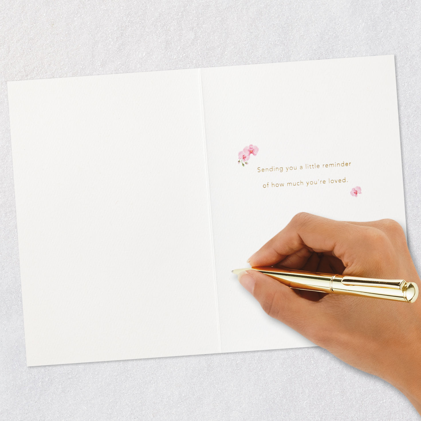 Pink Orchid Happy Mother's Day Card Signing card image number 6